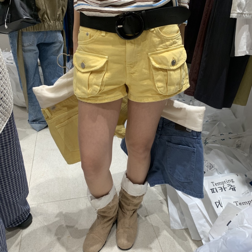 TEMPTING東大門代購女裝新品休閑職業真品26春夏時尚短褲TEMPTING短褲圖色2