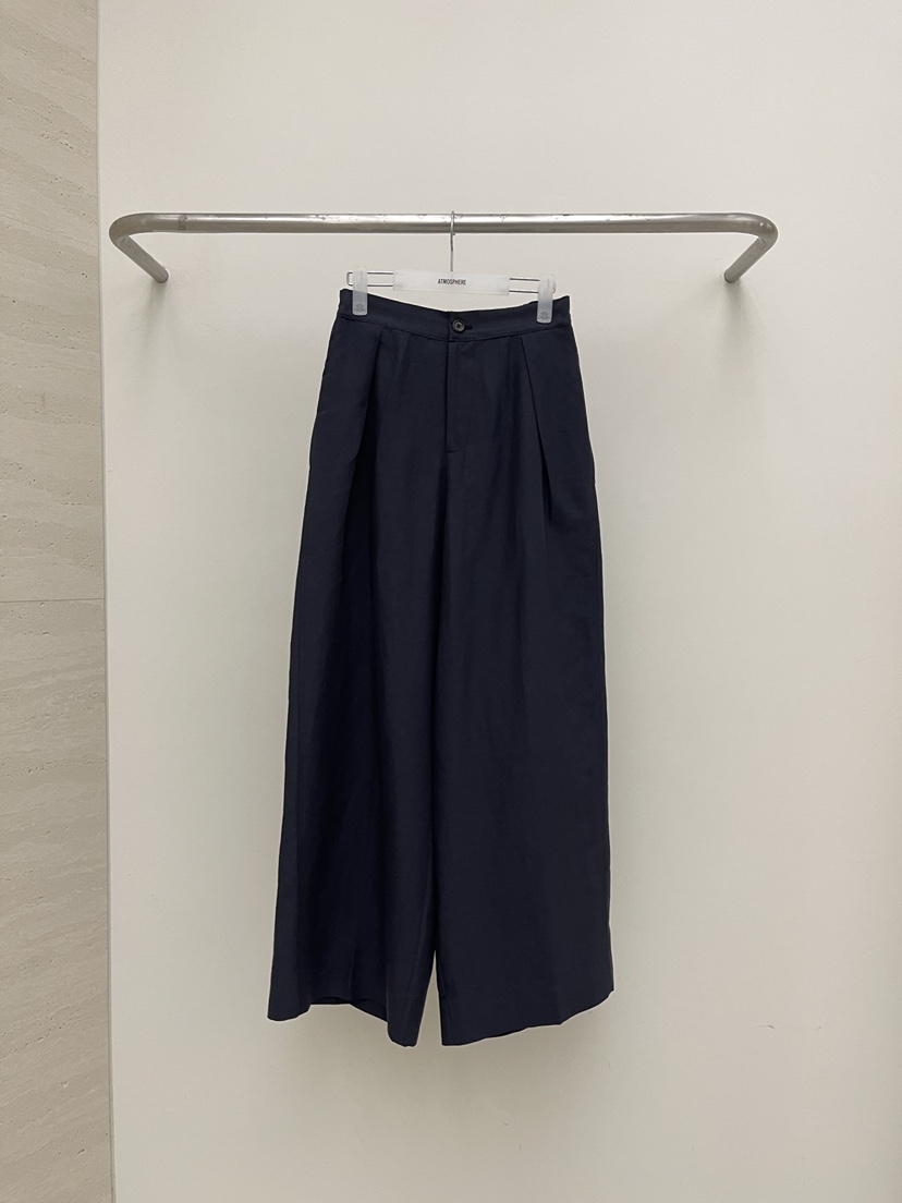 ATMOSPHERE韓國代購女裝新品真品熱賣26春夏休閑褲亞麻布ATMOSPHERE/BLING休閑褲圖色3