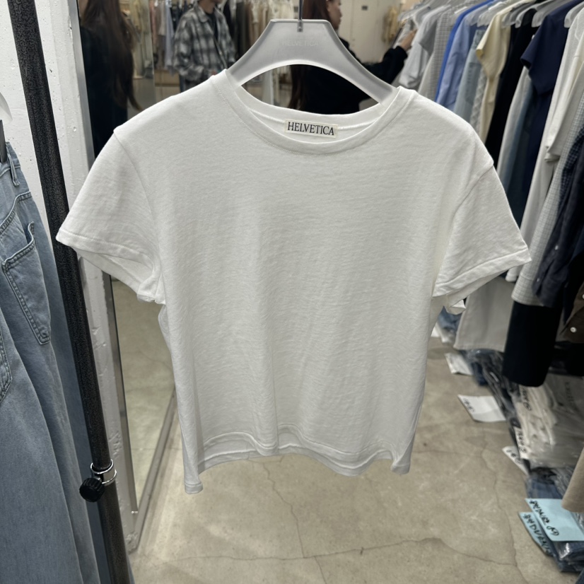 HELVETICA東大門直郵女裝新款推薦人氣26春夏真品熱賣T恤HELVETICAT恤圖色4白色