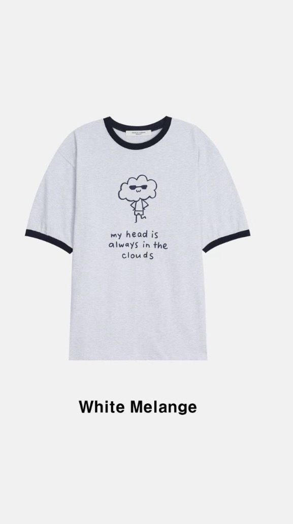 DESIGN BY YOUNG MIN東大門代購女士新款26春夏休閑T恤DESIGN BY YOUNG MINT恤圖色2