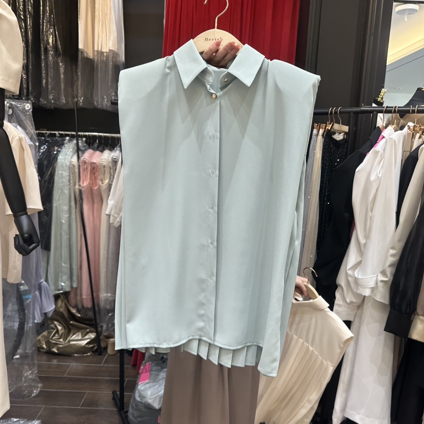 HERISH-HAUTE東大門直郵女裝新款休閑真品吊帶背心褶裥無袖Herish-Haute-A吊帶/背心圖色2