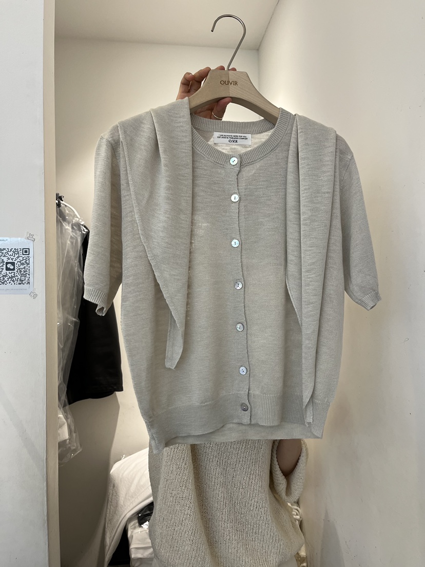 OUVIR東大門實拍女裝新款時尚26春夏推薦職業套裝亞麻開衫O.V.R/OUVIR套裝圖色2