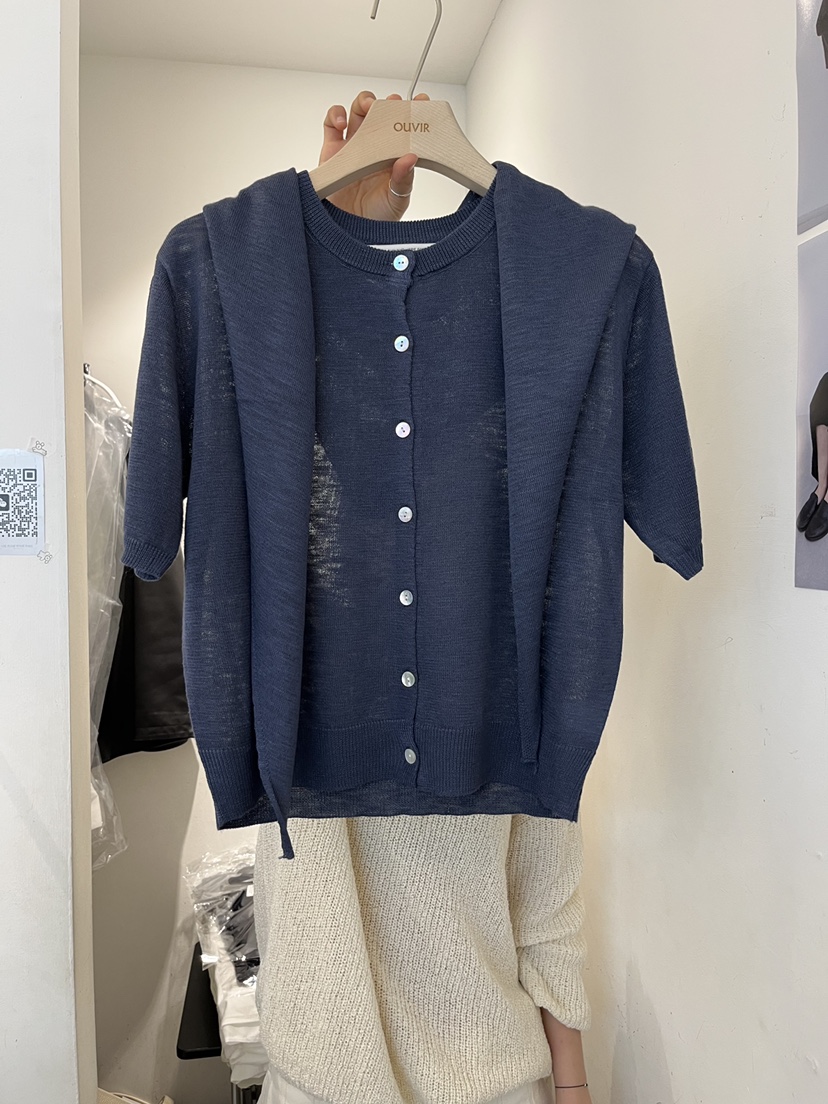 OUVIR東大門實拍女裝新款時尚26春夏推薦職業套裝亞麻開衫O.V.R/OUVIR套裝圖色3