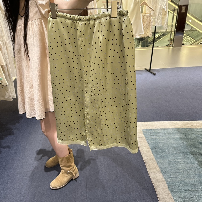 FURE東大門代購女裝新款休閑人氣時尚半身裙中短裙蕾絲圓點FURE半身裙/中短裙