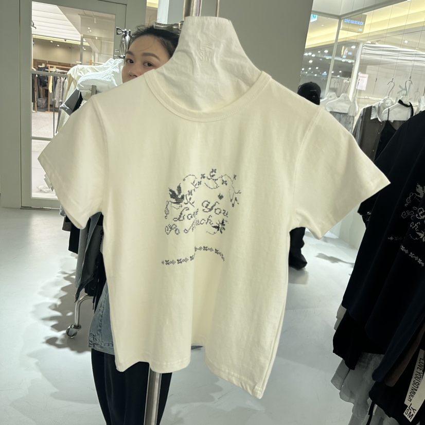 LOVE YOU SO MUCH/MORE THAN YESTERDAY韓國直郵女士新品休閑T恤LYSM/MORE THAN YESTERDAYT恤圖色3