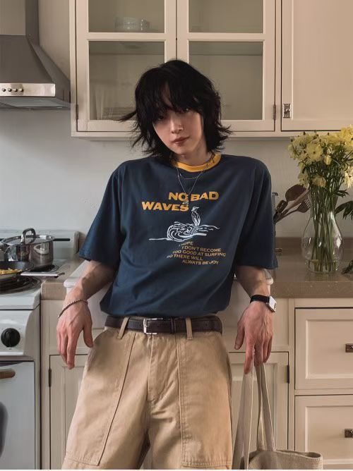 DESIGN BY YOUNG MIN韓國代購女士新款時尚休閑真品T恤DESIGN BY YOUNG MINT恤