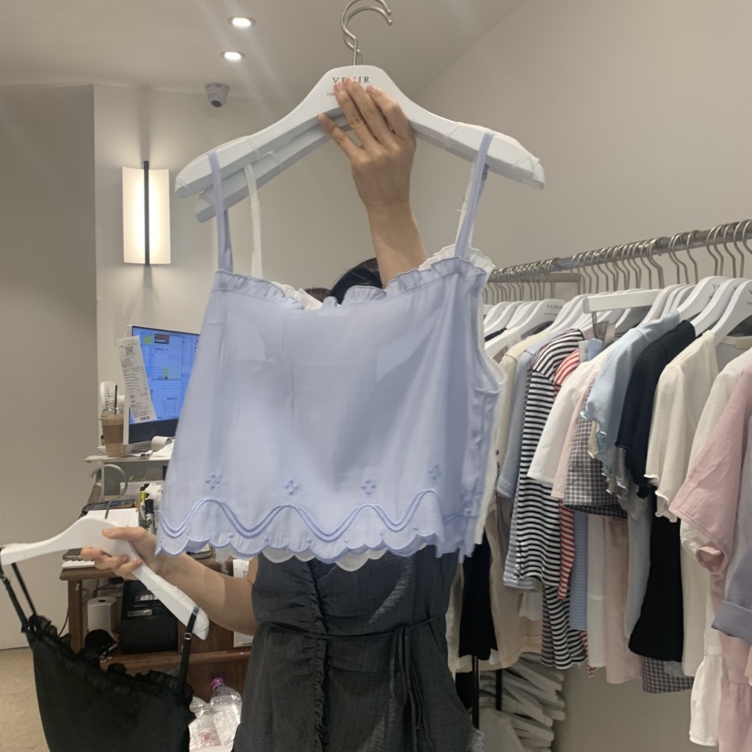 VENIR-a東大門直郵女裝新品人氣26春夏推薦吊帶背心刺繡VENIR-a吊帶/背心圖色2