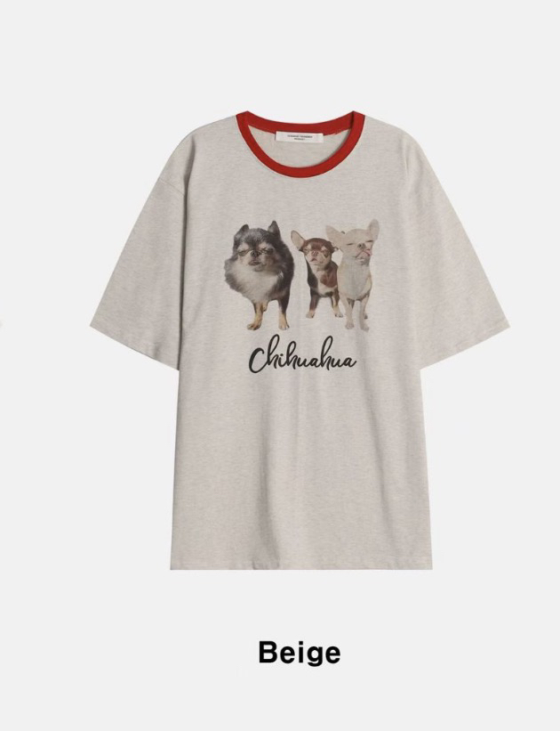 DESIGN BY YOUNG MIN東大門直郵女士新品休閑時尚人氣T恤DESIGN BY YOUNG MINT恤圖色2