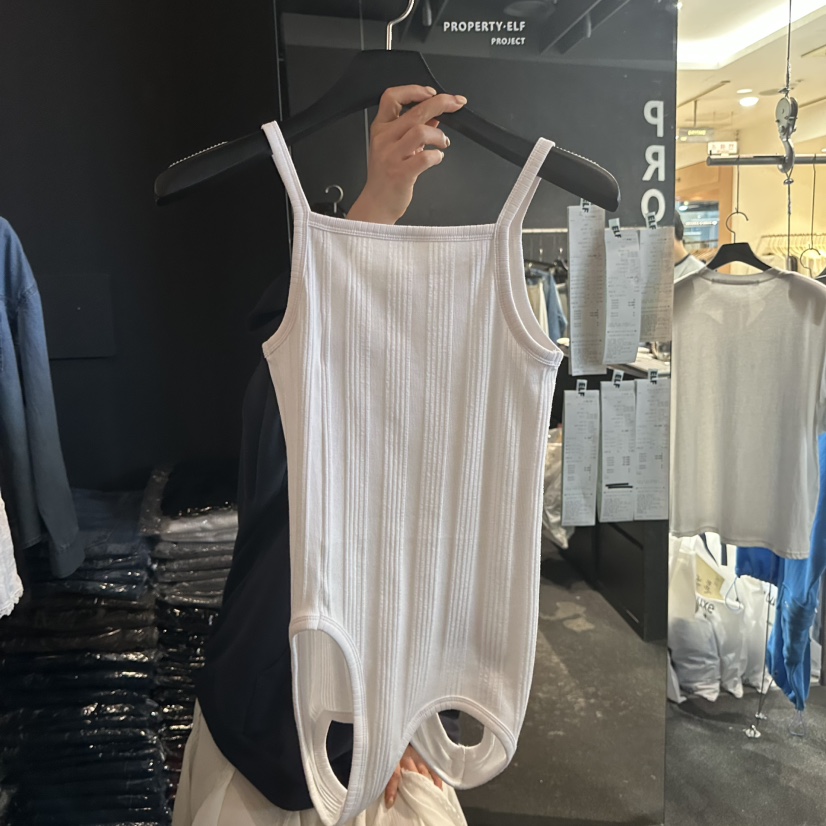 ELF-L韓國代購女裝新品時尚推薦休閑熱賣26春夏吊帶背心PROJECT ELF/ELF-L吊帶/背心圖色1白色
