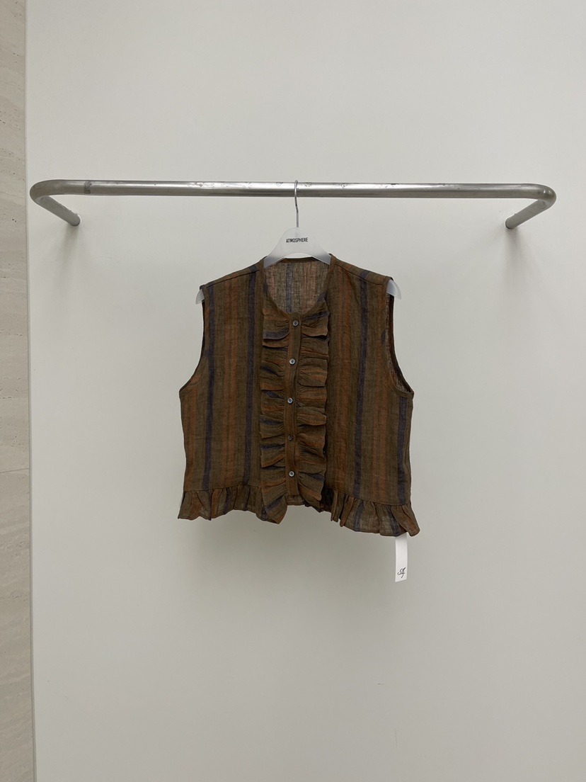 ATMOSPHERE韓國代購女士新品時尚真品人氣襯衫蕾絲衫亞麻布ATMOSPHERE/BLING襯衫/蕾絲衫圖色1