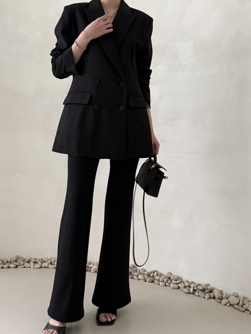 DEMAR韓國代購女裝新款休閑熱賣26春夏推薦時尚休閑褲開衩DEMAR休閑褲