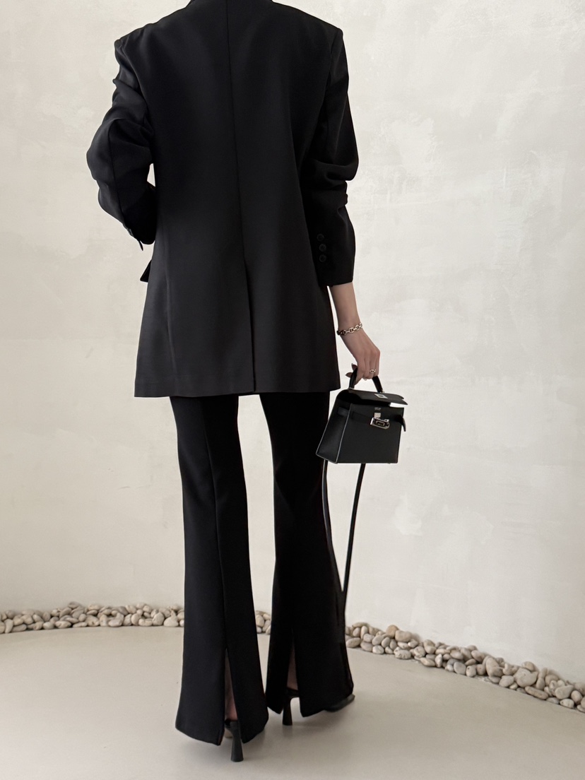 DEMAR韓國代購女裝新款休閑熱賣26春夏推薦時尚休閑褲開衩DEMAR休閑褲