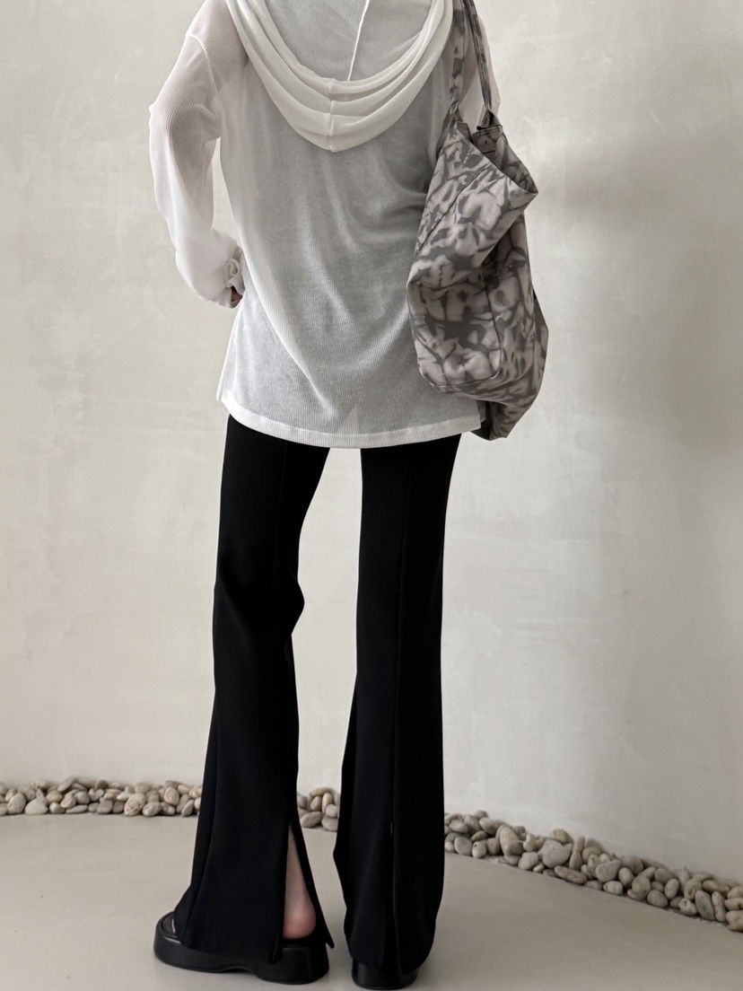 DEMAR韓國代購女裝新款休閑熱賣26春夏推薦時尚休閑褲開衩DEMAR休閑褲