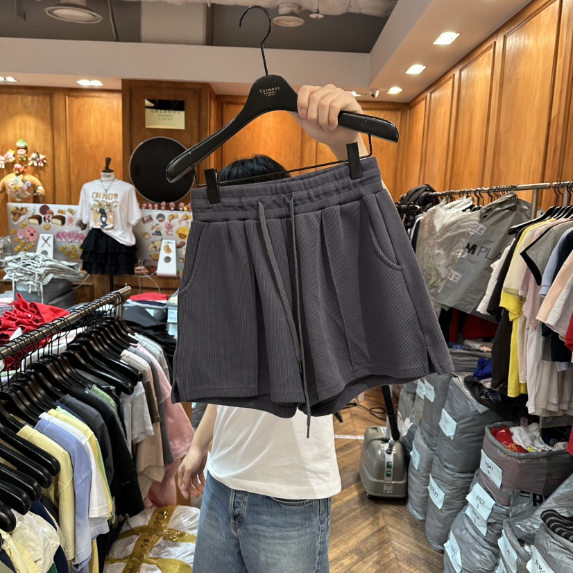 GARMENT-P東大門直郵女士新品時尚休閑26春夏職業人氣短褲GARMENT短褲圖色4墨色