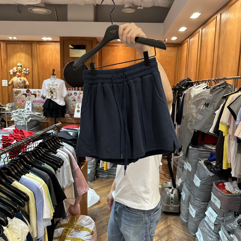 GARMENT-P東大門直郵女士新品時尚休閑26春夏職業人氣短褲GARMENT短褲圖色6深藍色