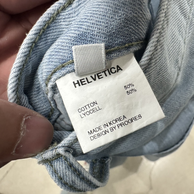 HELVETICA東大門代購女士新款真品推薦26春夏人氣時尚牛仔褲HELVETICA牛仔褲