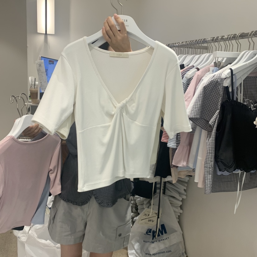 VENIR-a韓國代購女士新款人氣休閑推薦真品26春夏熱賣T恤VENIR-aT恤圖色3