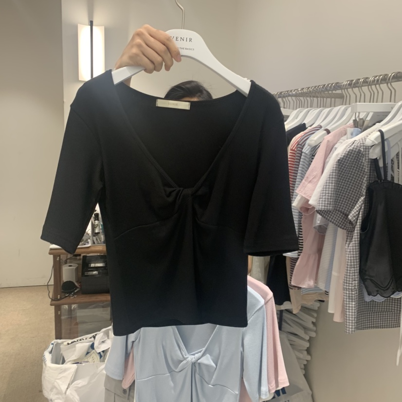 VENIR-a韓國代購女士新款人氣休閑推薦真品26春夏熱賣T恤VENIR-aT恤圖色5