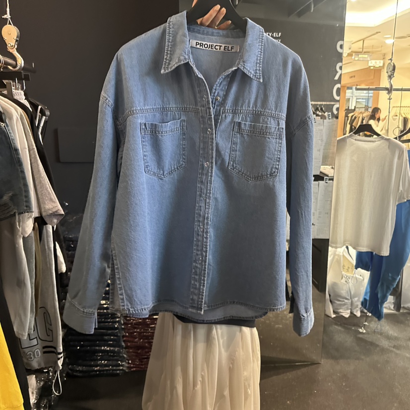 ELF-L東大門代購女士新款職業26春夏熱賣推薦襯衫蕾絲衫PROJECT ELF/ELF-L襯衫/蕾絲衫圖色1