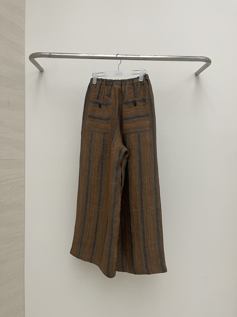 ATMOSPHERE韓國直郵女裝新品推薦26春夏人氣休閑褲亞麻布ATMOSPHERE/BLING休閑褲