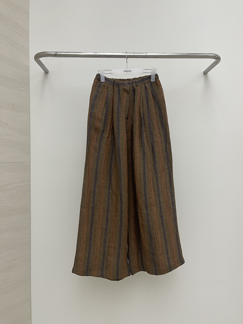 ATMOSPHERE韓國直郵女裝新品推薦26春夏人氣休閑褲亞麻布ATMOSPHERE/BLING休閑褲圖色2