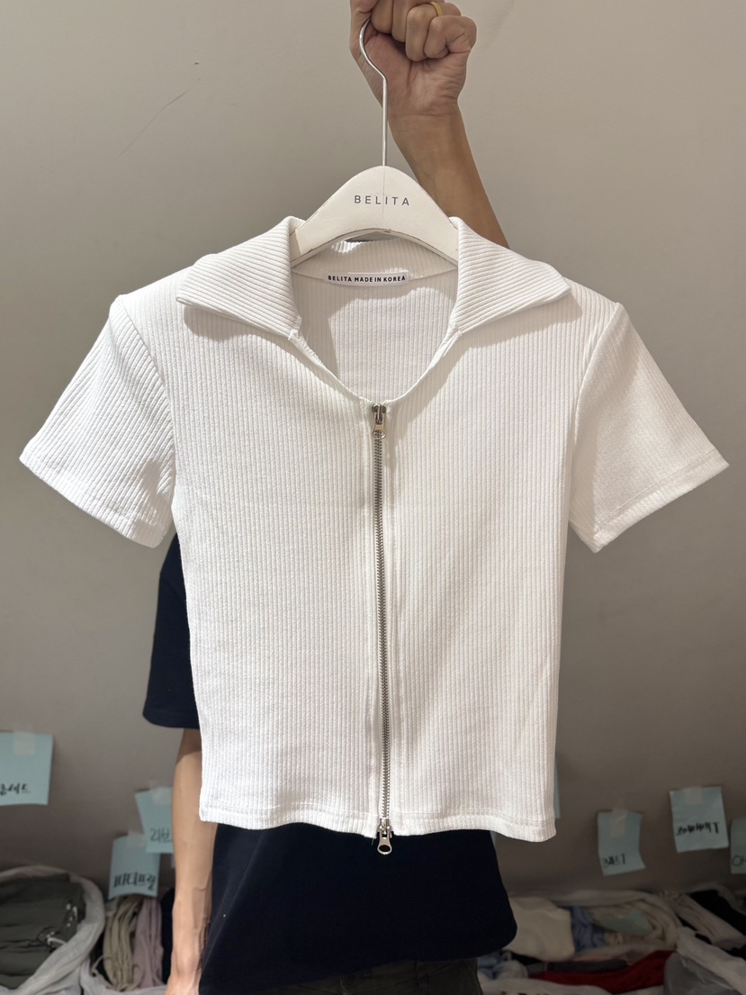BELITA-L韓國直郵女士新款職業真品人氣推薦休閑T恤拉鏈BELITA-LT恤圖色1