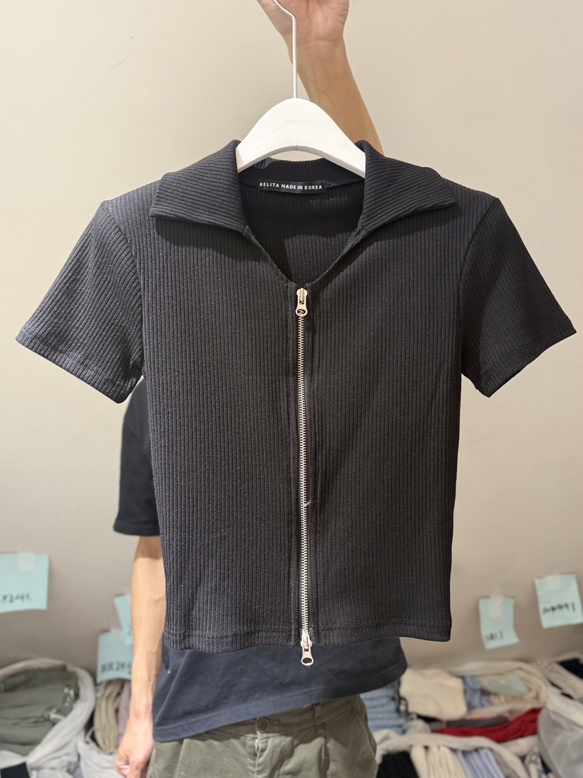 BELITA-L韓國直郵女士新款職業真品人氣推薦休閑T恤拉鏈BELITA-LT恤圖色4