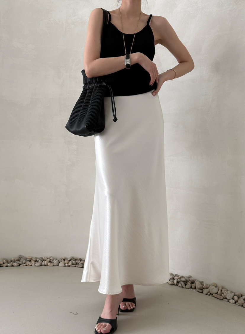 DEMAR東大門實拍女裝新品時尚熱賣休閑職業真品推薦長裙緞面DEMAR長裙