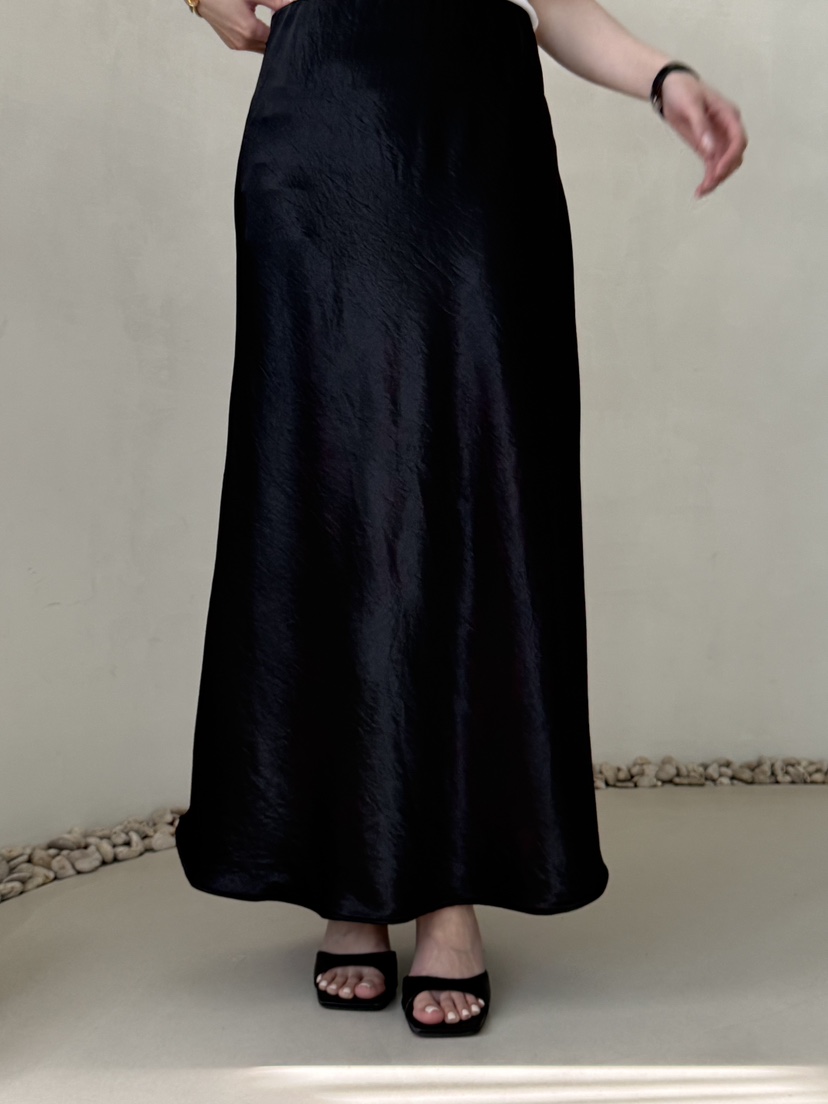 DEMAR東大門實拍女裝新品時尚熱賣休閑職業真品推薦長裙緞面DEMAR長裙