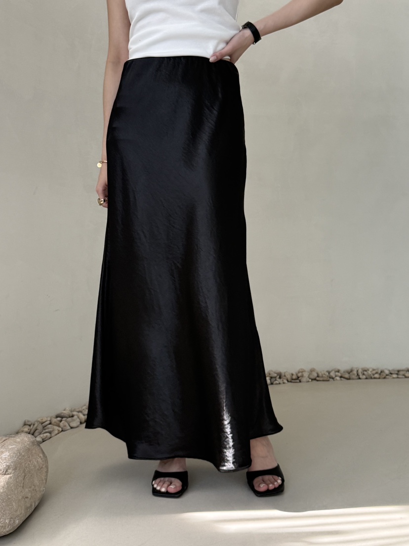 DEMAR東大門實拍女裝新品時尚熱賣休閑職業真品推薦長裙緞面DEMAR長裙