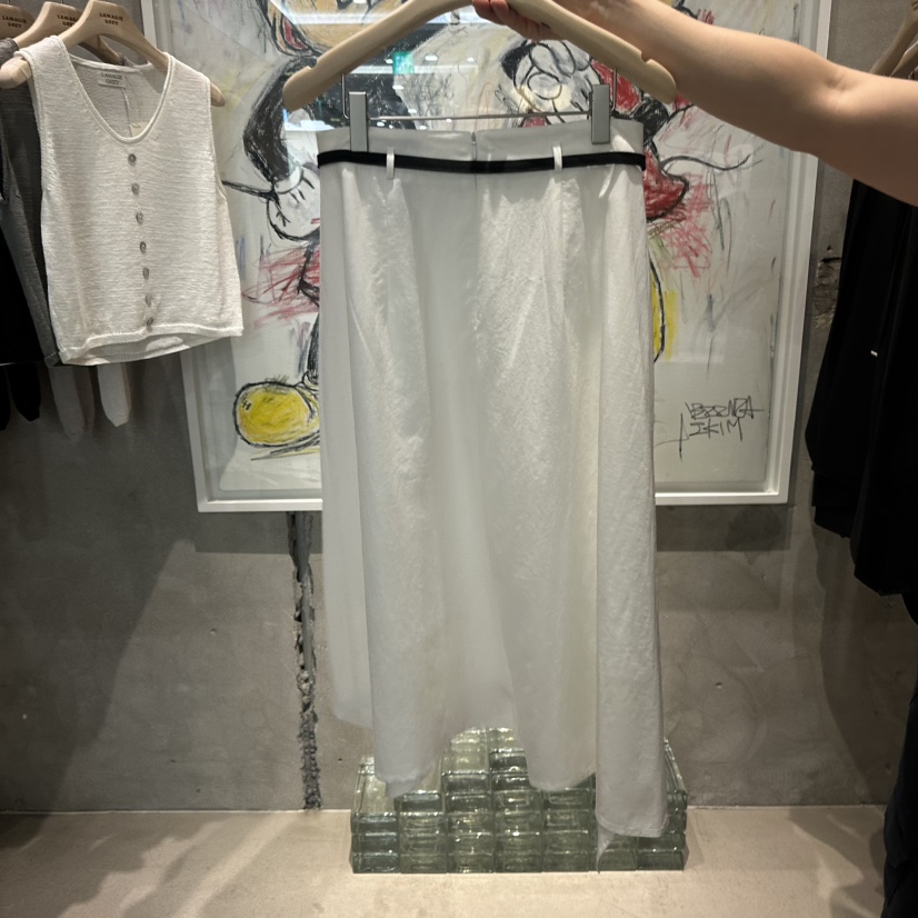 LAMAGIEPIE/LAMAGIE GREY東大門代購女士新款26春夏半身裙中短裙含腰繩LAMAGIEPIE/LAMAGIE GREY半身裙/中短裙