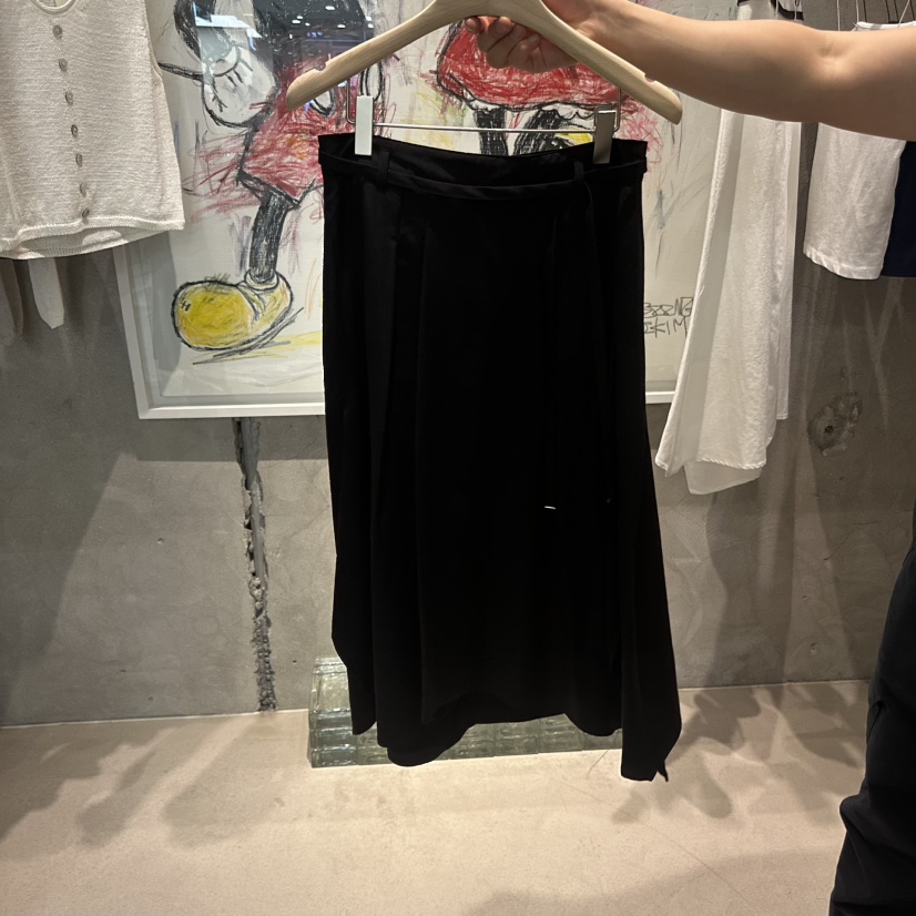 LAMAGIEPIE/LAMAGIE GREY東大門代購女士新款26春夏半身裙中短裙含腰繩LAMAGIEPIE/LAMAGIE GREY半身裙/中短裙圖色2黑色