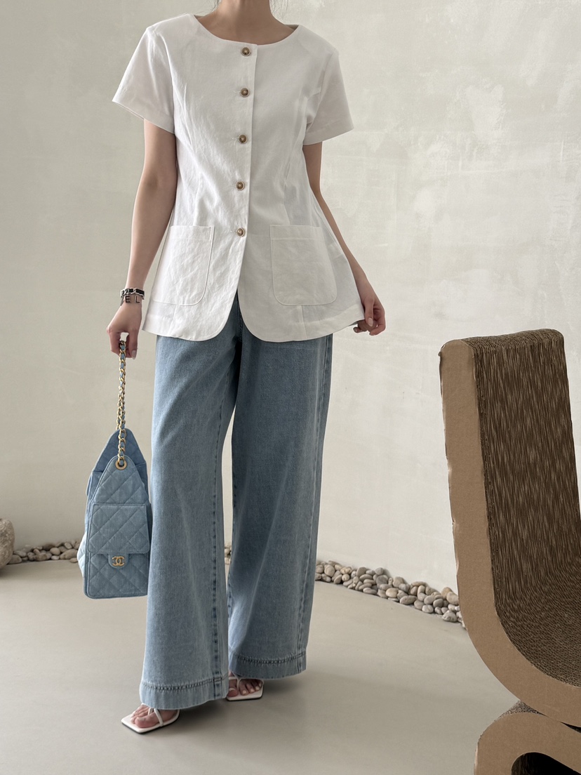 DEMAR東大門實拍女裝新款真品推薦熱賣26春夏人氣夾克亞麻DEMAR夾克