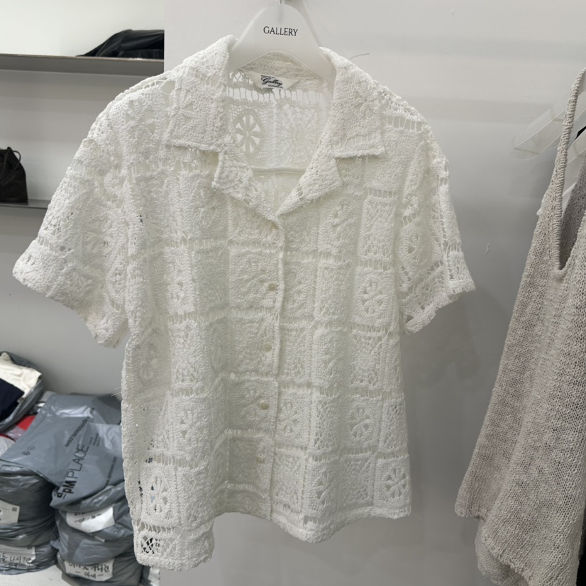 GALLERY-P韓國代購女士新款休閑人氣熱賣時尚襯衫蕾絲衫GALLERY-P襯衫/蕾絲衫圖色1