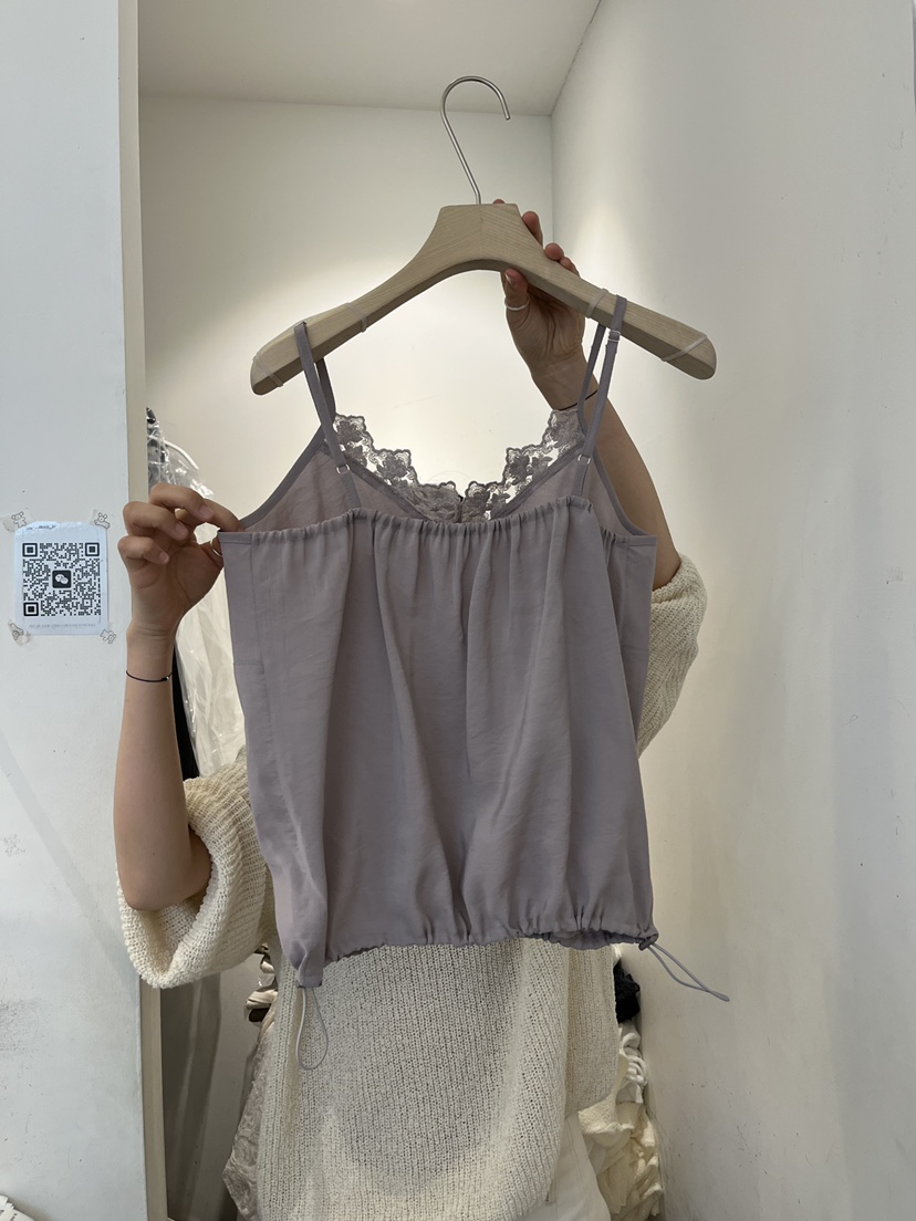 OUVIR韓國直郵女士新品職業推薦26春夏真品休閑吊帶背心蕾絲O.V.R/OUVIR吊帶/背心