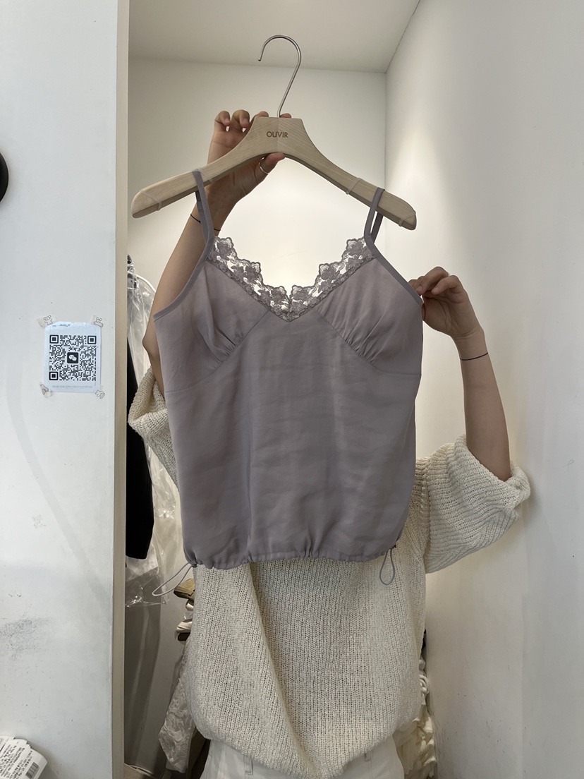 OUVIR韓國直郵女士新品職業推薦26春夏真品休閑吊帶背心蕾絲O.V.R/OUVIR吊帶/背心圖色2