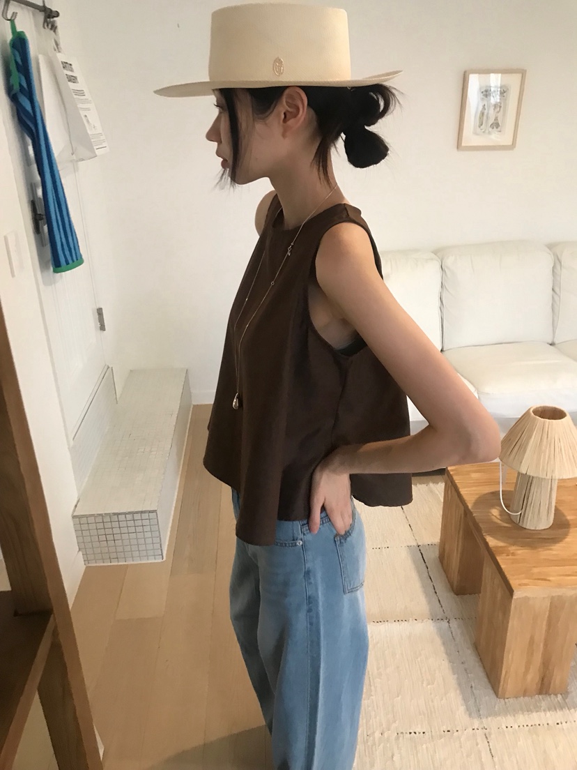 ME MO東大門實拍女裝新款休閑職業26春夏熱賣人氣吊帶背心ME MO吊帶/背心