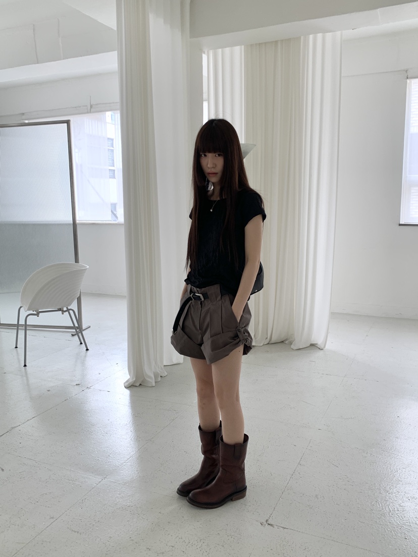 LOGARDEN東大門實拍女士新款時尚職業真品休閑短褲不含腰帶LO GARDEN短褲