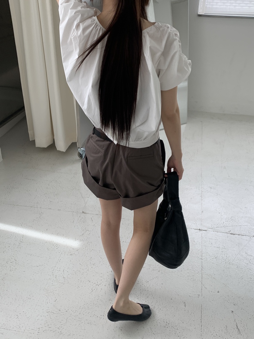 LOGARDEN東大門實拍女士新款時尚職業真品休閑短褲不含腰帶LO GARDEN短褲