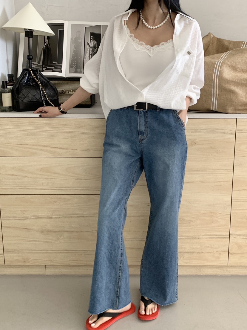 DAVICHI/D.SECOND韓國直郵女士新品26春夏襯衫蕾絲衫提花DAVICHI/D.SECOND襯衫/蕾絲衫