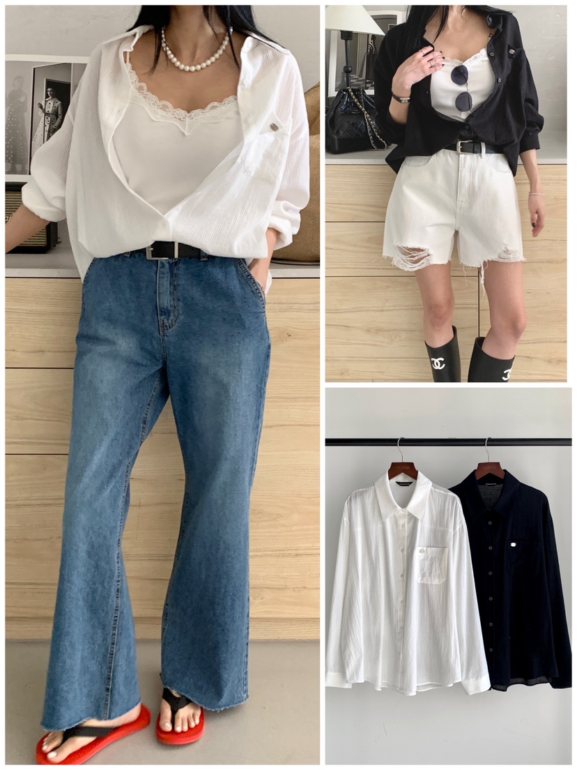 DAVICHI/D.SECOND韓國直郵女士新品26春夏襯衫蕾絲衫提花DAVICHI/D.SECOND襯衫/蕾絲衫