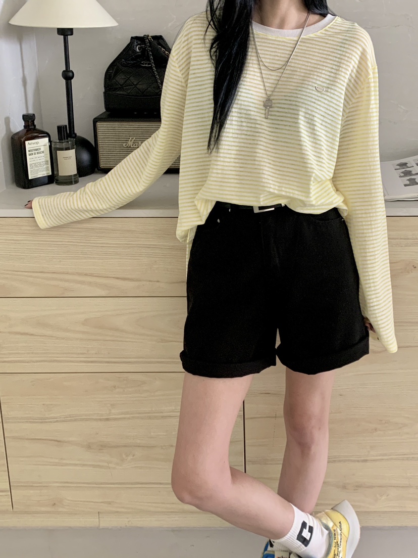 DAVICHI/D.SECOND東大門直郵女士新品人氣職業真品長袖T恤DAVICHI/D.SECOND長袖T恤