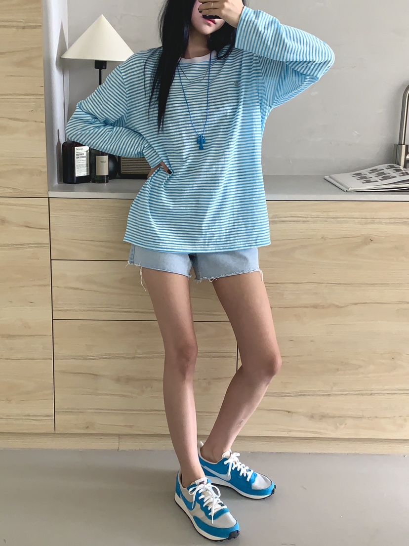 DAVICHI/D.SECOND東大門直郵女士新品人氣職業真品長袖T恤DAVICHI/D.SECOND長袖T恤