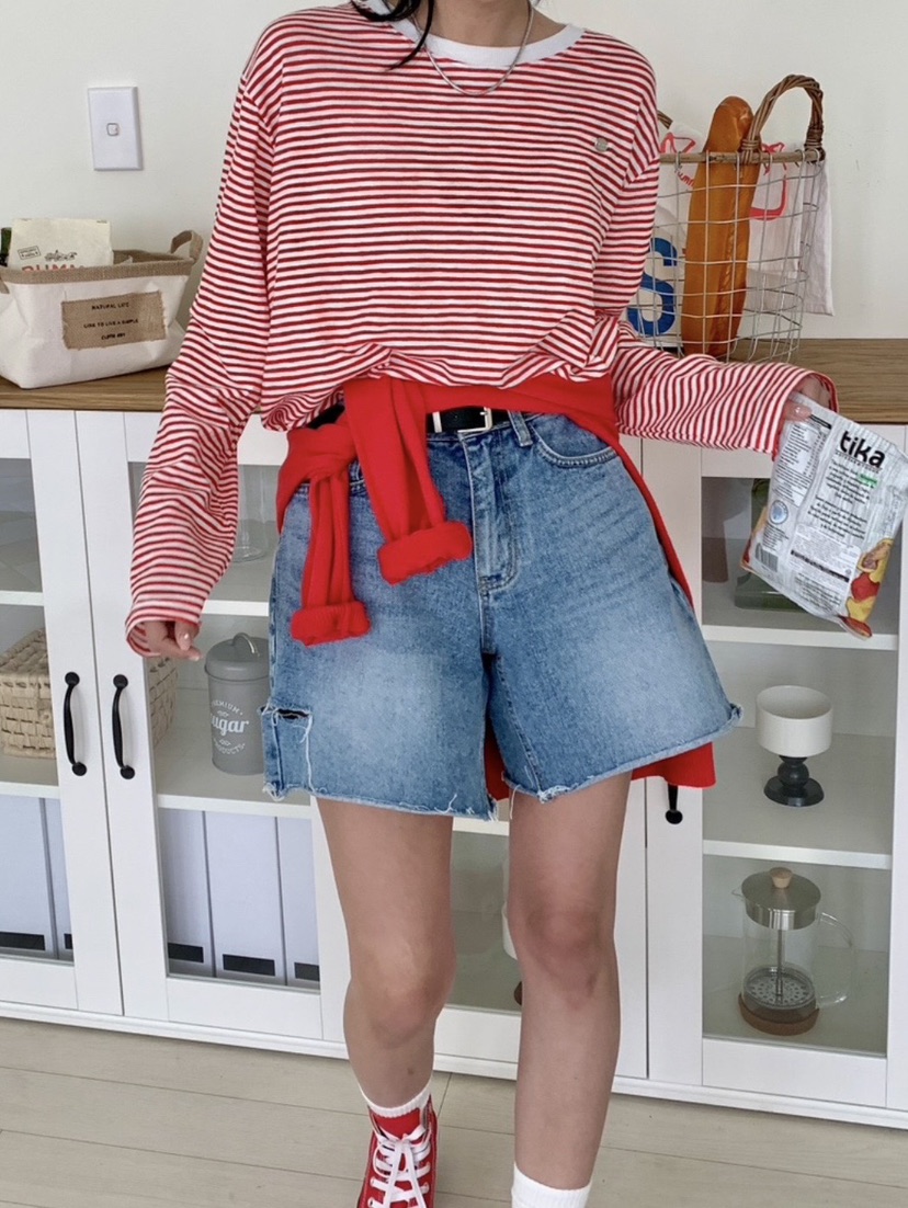 DAVICHI/D.SECOND東大門直郵女士新品人氣職業真品長袖T恤DAVICHI/D.SECOND長袖T恤