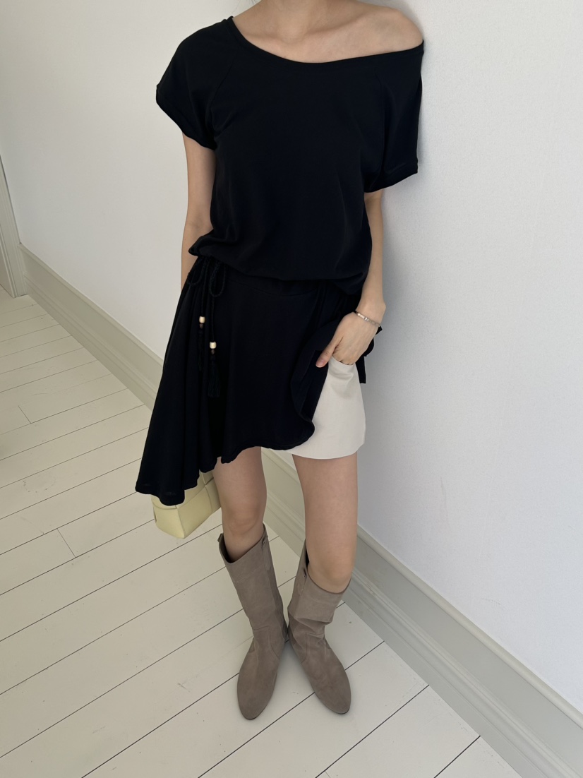 ME MO東大門代購女裝新款職業熱賣真品休閑連衣裙含腰繩ME MO連衣裙