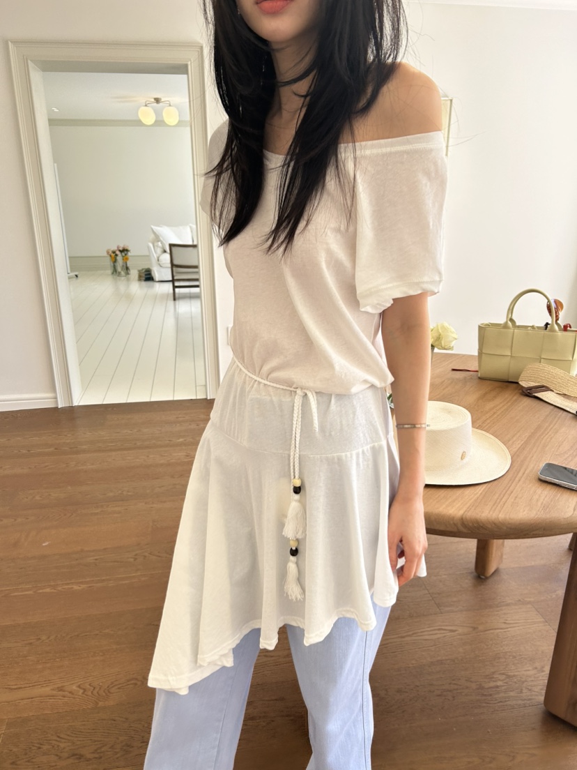 ME MO東大門代購女裝新款職業熱賣真品休閑連衣裙含腰繩ME MO連衣裙