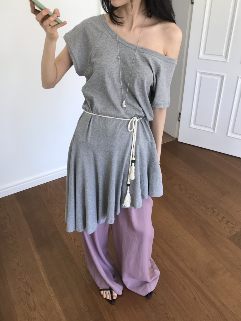 ME MO東大門代購女裝新款職業熱賣真品休閑連衣裙含腰繩ME MO連衣裙圖色3