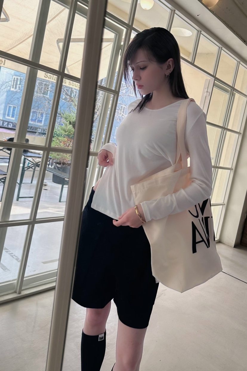 GENTLE B/LOVENTINA東大門直郵女裝新品休閑長袖T恤不對稱復古GENTLE B/LOVENTINA長袖T恤圖色4