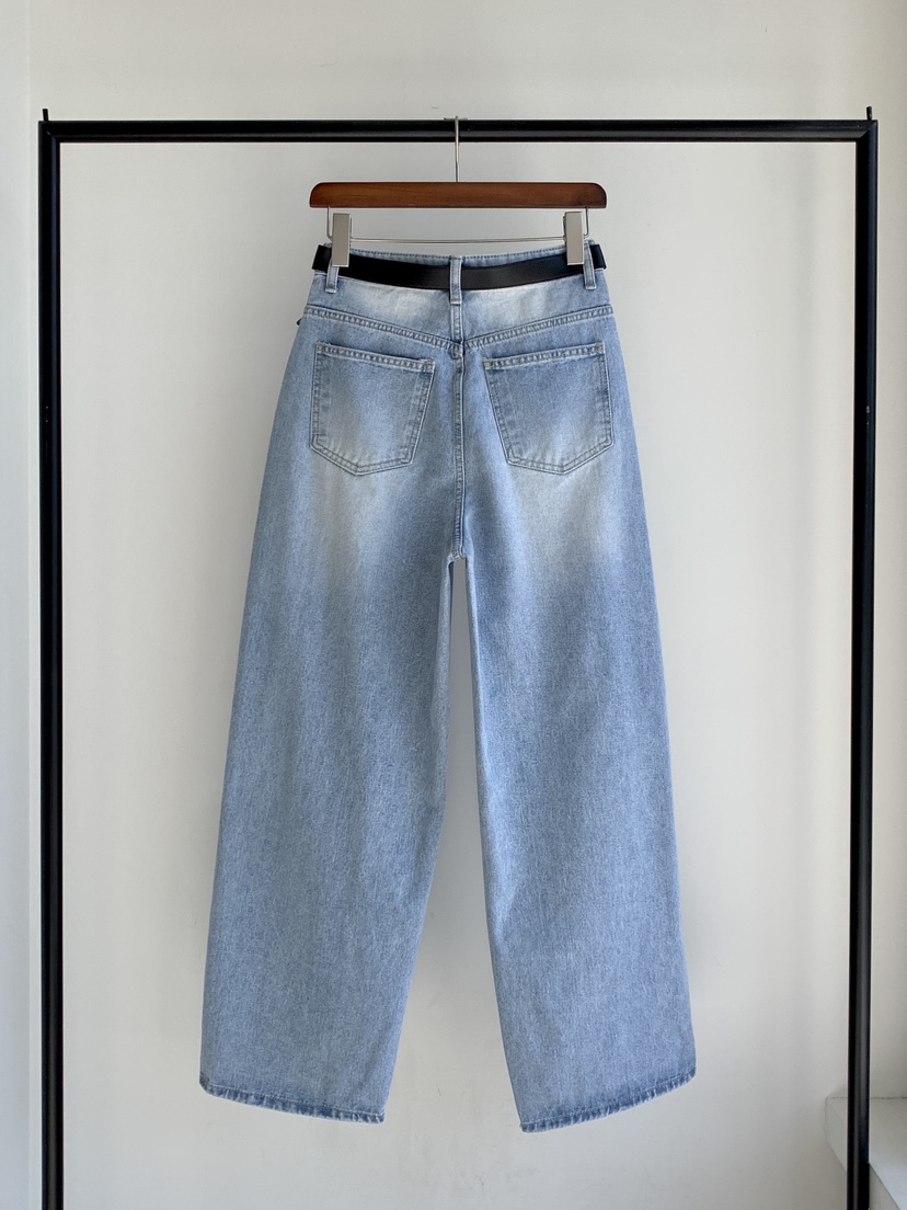 DAVICHI/D.SECOND韓國直郵女裝新品推薦牛仔褲含隨機腰帶DAVICHI/D.SECOND牛仔褲