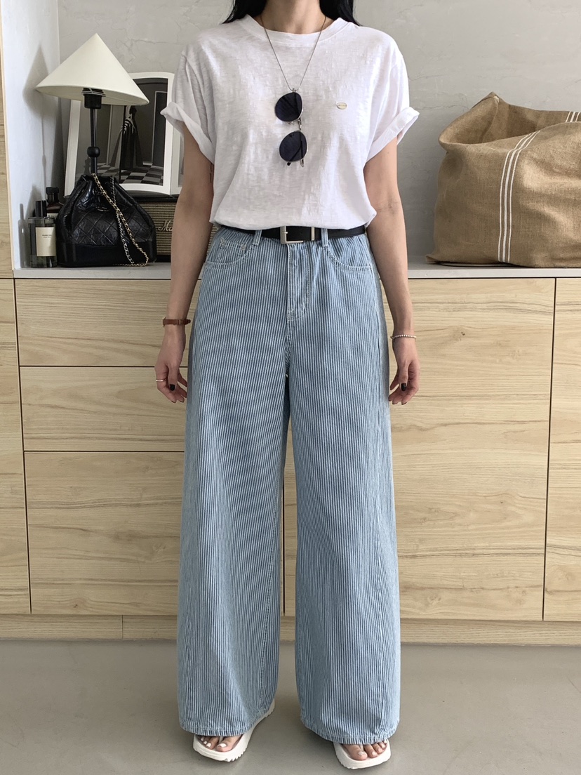 DAVICHI/D.SECOND韓國直郵女裝新品真品牛仔褲含隨機腰帶DAVICHI/D.SECOND牛仔褲